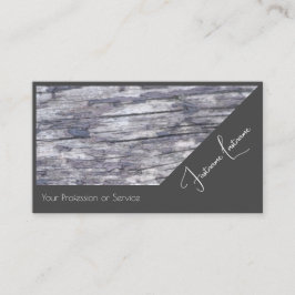 Cartão De Visita Design interior de madeira orgânica 100% ao estilo