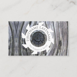 Cartão De Visita Design interior de madeira orgânica 100% ao estilo