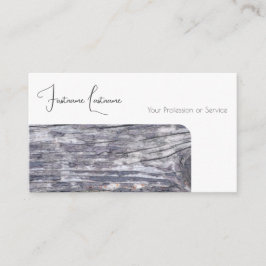 Cartão De Visita Design interior de madeira orgânica 100% ao estilo