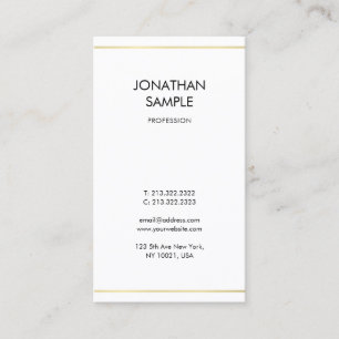 Cartão De Visita Design minimalista criativo profissional moderno