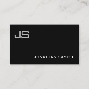 Cartão De Visita Design minimalista de monograma elegante profissio