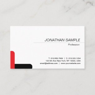 Cartão De Visita Design Minimalista Elegante Moderno Simples