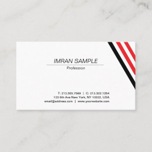 Cartão De Visita Design Minimalista Elegante Moderno Tendência Simp