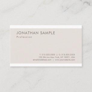 Cartão De Visita Design Minimalista Moderno Elegante Popular Simple