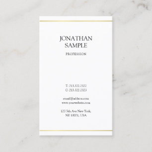 Cartão De Visita Design minimalista profissional moderno