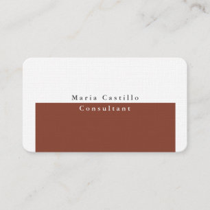 Cartão De Visita Design Mínimo Branco Branco Elegante