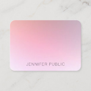 Cartão De Visita Design Modelo de Tendência Moderna Na moda