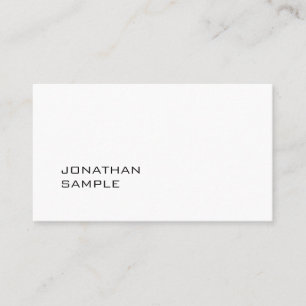 Cartão De Visita Design Moderno Elegante Minimalista Simples Modern