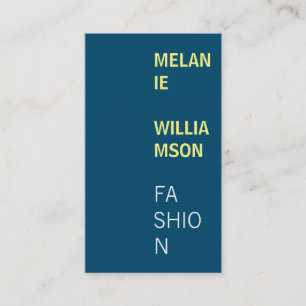 Cartão De Visita Design moderno (marinho azul)