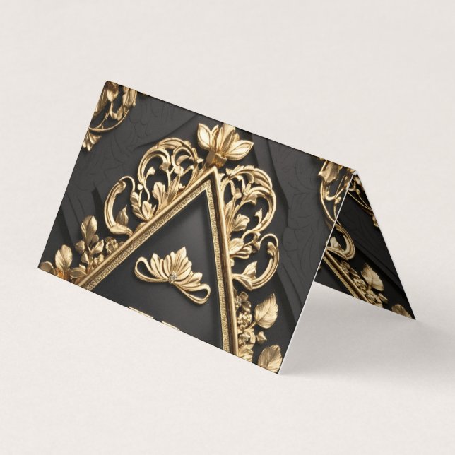 Cartão De Visita design ouro (Frente)