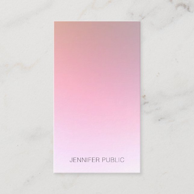 Cartão De Visita Design profissional moderno colorido (Frente)