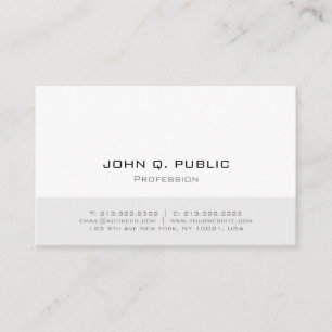 Cartão De Visita Design simples profissional minimalista moderno