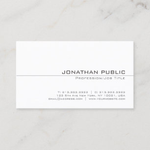 Cartão De Visita Design Simples sofisticado e simples de bandeja br