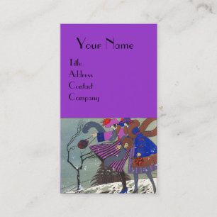 CARTÃO DE VISITA DESIGNADOR DE CUSTO DE NEVE DE INVERNO / FASHION D