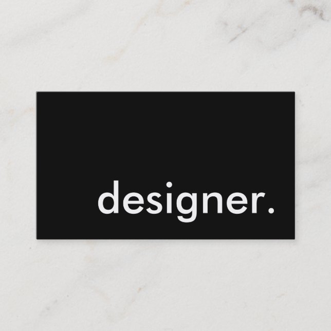 Cartão De Visita designer. (Frente)