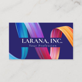 Cartão De Visita Designer da Web Roxo Pink Azul Moderno Premium