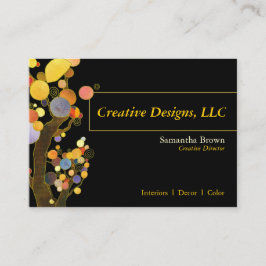 Cartão De Visita Designer de Árvores Whimsical