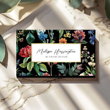 Designer de Elegância Botânica Vintage