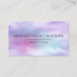 Cartão De Visita Designer de Gráficos do Céu Colorido bonito