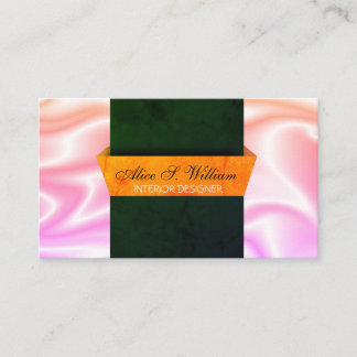 Cartão De Visita Designer de Interior 3D moderno