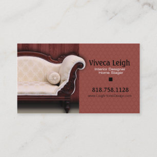 Cartão De Visita Designer de interiores, Stager Home