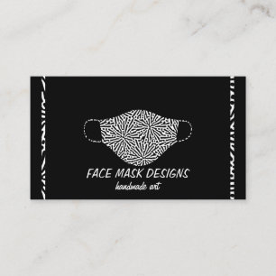 Cartão De Visita Designer de Máscaras Criador de Coberturas Faciais