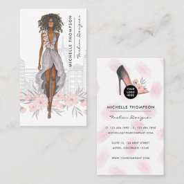 Cartão De Visita Designer de Moda Feminina de Nova York