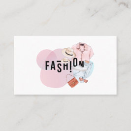 Cartão De Visita Designer de Moda Watercolor