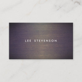 Cartão De Visita Designer profissional minimalista de madeira simpl