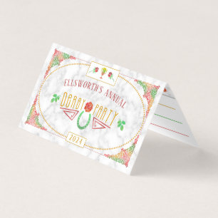 Cartão De Visita Deslizamento de aposta dos jogos de partido da