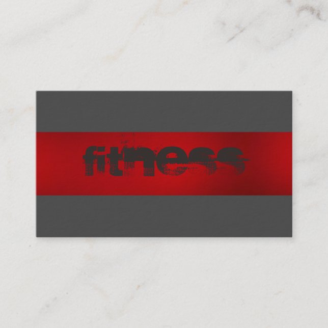 Cartão de visita desportiva de Cinza Vermelha ultr (Frente)