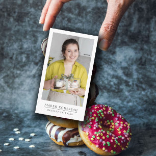 Cartão De Visita Dessert Caterer Baker