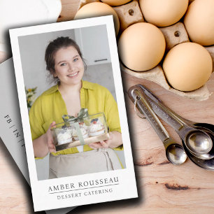 Cartão De Visita Dessert Caterer Baker