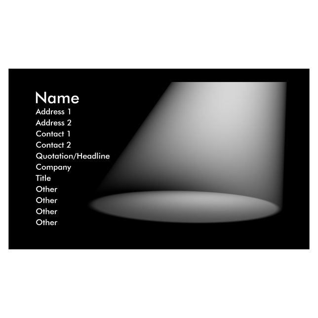 Cartão De Visita Destaque 3D (Branco) (Criador carregado)