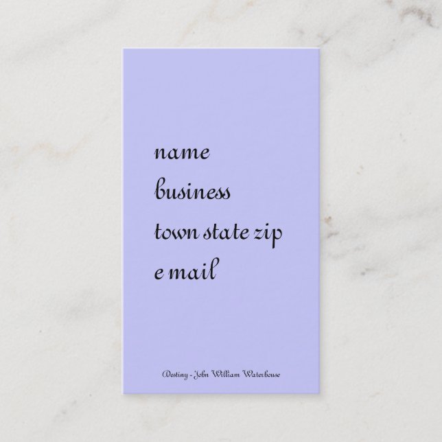 Cartão De Visita Destino de uma Poção Mágica (Frente)