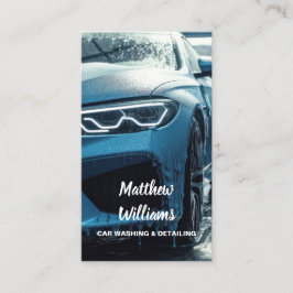 Cartão De Visita Desvio Automático de Lavagem de Carros