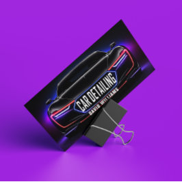 Cartão De Visita Desvio & automático do Wash do Carro Moderno