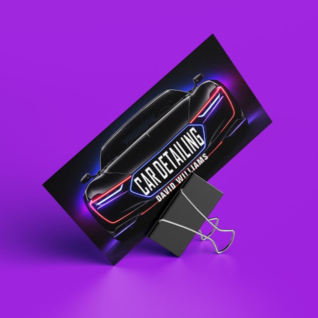 Cartão De Visita Desvio & automático do Wash do Carro Moderno (Criador carregado)