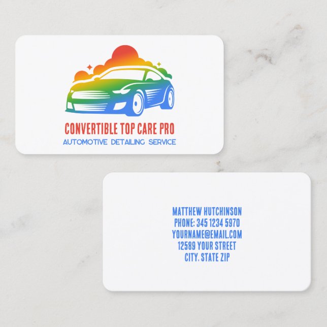 Cartão De Visita Detalhe Automático Colorido (Frente/Verso)