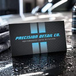 Cartão De Visita Detalhe Automotivo de Performance Listras de Corri