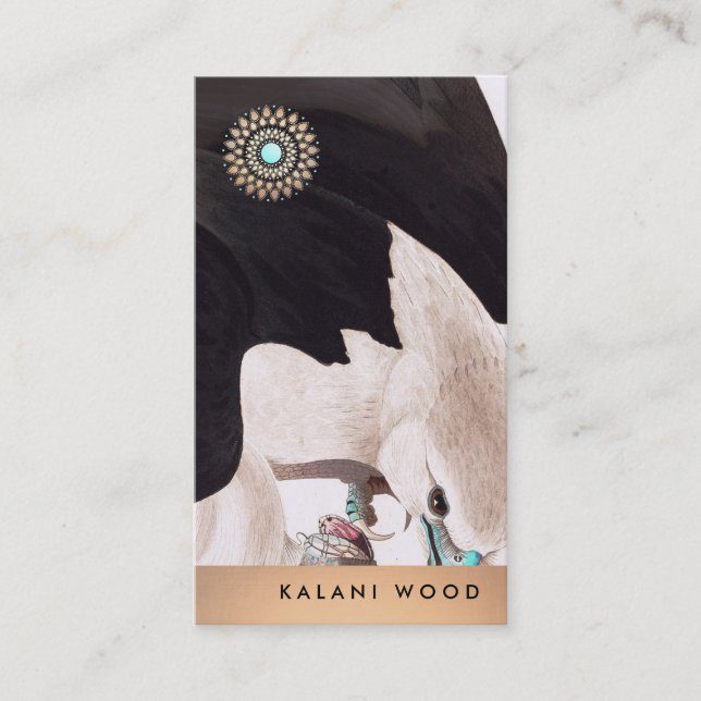 Cartão De Visita Detalhe exclusivo do Hawk Artístico e do Lotus (Frente)