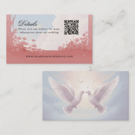 Cartão De Visita Detalhes Código QR pomos site de amor