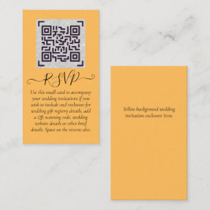 Cartão De Visita Detalhes de Casamento de Hotel RSVP RSVP de Código