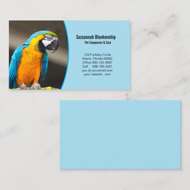 Cartão De Visita Detalhes e Foto Personalizada na Frente (Frente/Verso)