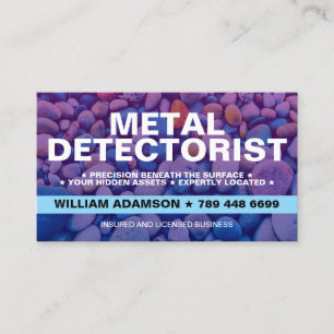Cartão De Visita Detecção de Metal (Caça ao Tesouro Amador) Pro