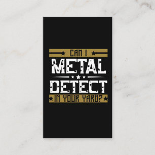 Cartão De Visita Detecção do metal - pode mim detectar em sua jar