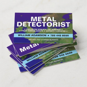Cartão De Visita Detector de Metais, Detecção, Recuperação, Detecto