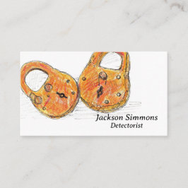 Cartão De Visita Detector de Relics de Detecção de Metal