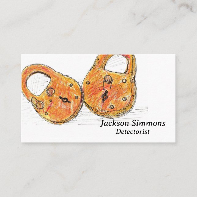 Cartão De Visita Detector de Relics de Detecção de Metal (Frente)