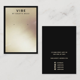 Cartão De Visita Detentor de Joias Douradas de Vestígios de Satin P